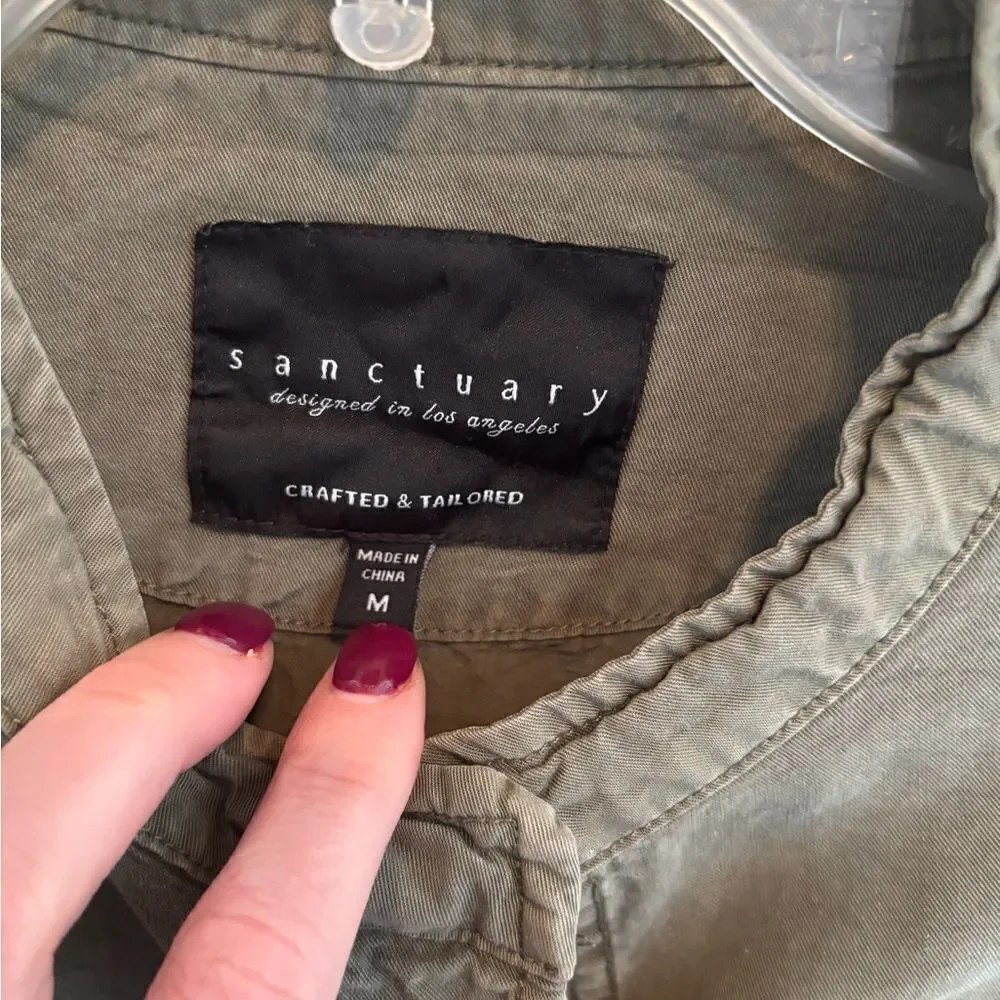 Anthropologie Sanctuary Green Jacket size M